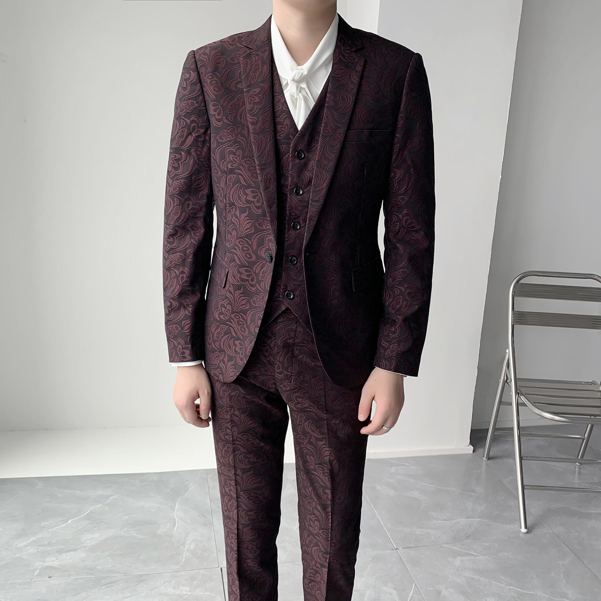 婚宴单扣经典复古绅士礼服修身套装西服套装xz112/p310,男装西服套装