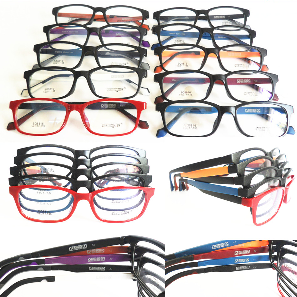 新款超轻塑钢眼镜架框 复古大框 学生眼镜 平光镜不褪色不变形