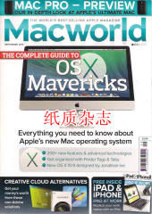 Mac word 苹果世界 电脑、iphone、ipad杂志 2013年9月 英文杂志