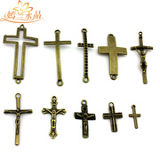 Wee blue vintage bronze collection Accessories Accessories Accessories DIY jewelry materials cross ornaments