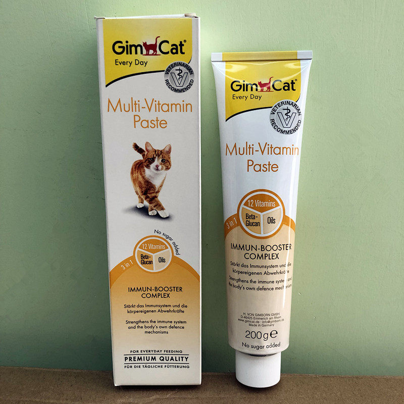 德国骏宝俊宝俊喵gimpet多种12种维他命猫咪营养膏200g多种维生素