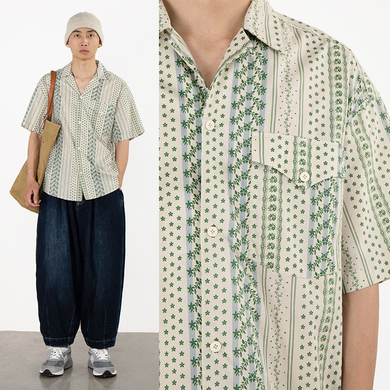 cryingcenter 青藤衬衫 aloha shirt夏威夷全棉衬衫 哭喊中心