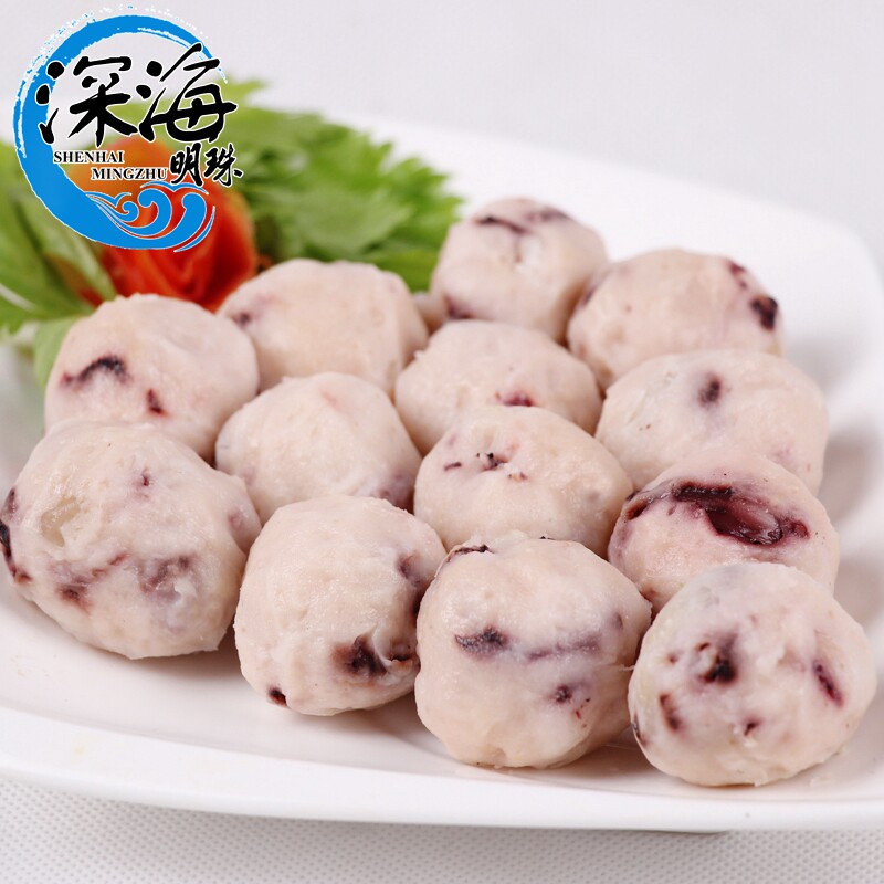 【深海明珠】章鱼丸球500g包装鱿鱼八爪小丸子豆捞火锅食材类