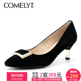 巴寶莉圍巾羊絨披肩 comely 康莉專櫃正品秋新款羊猄圓頭水鉆高跟細跟淺口女單鞋 巴寶莉圍巾官網