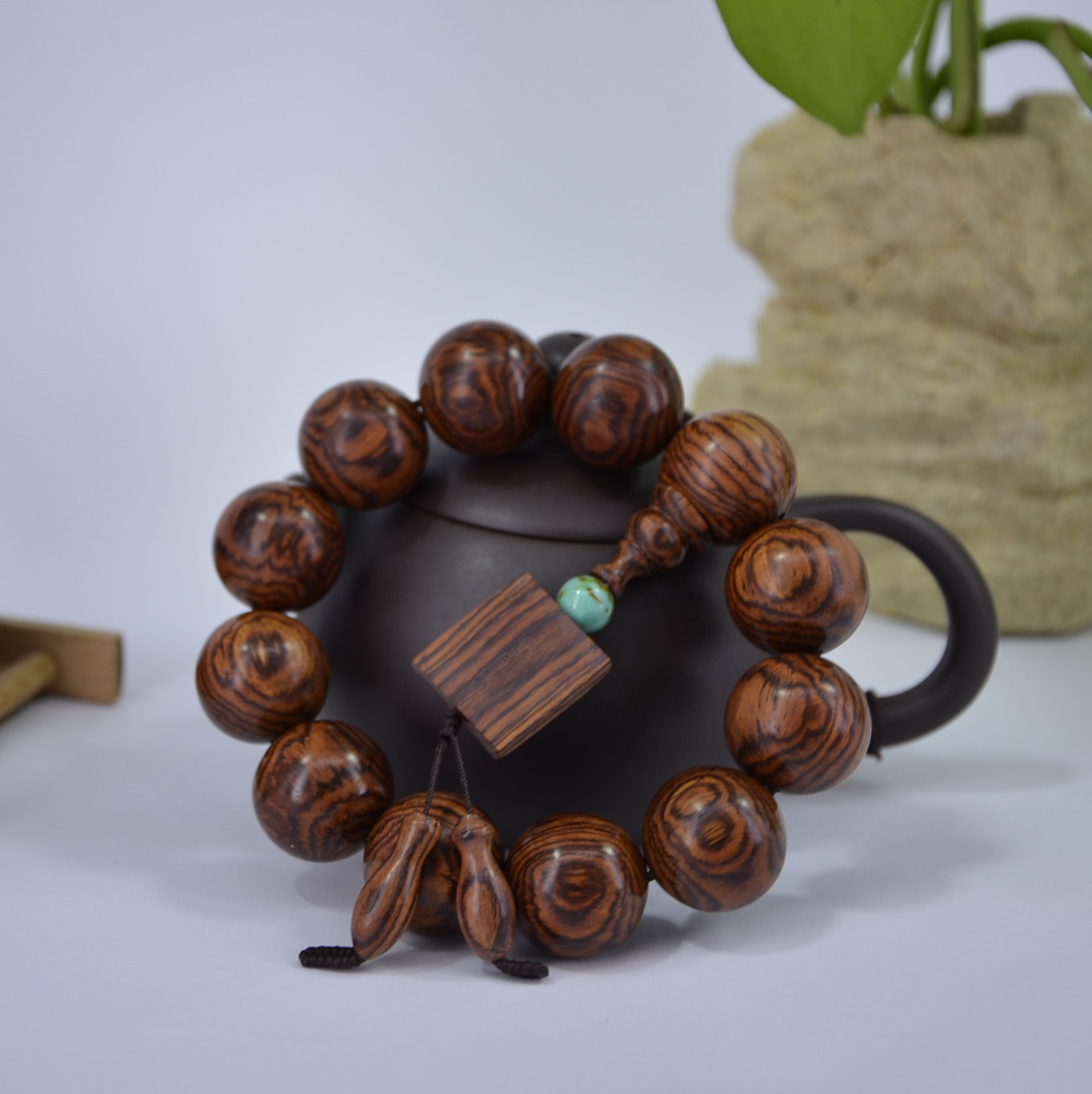 黄花梨20mm手串 降香黄檀 纹路清晰