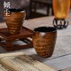 大漆竹根公道杯 复古竹根雕茶海 分茶器 茶杯茶壶公杯高端茶器