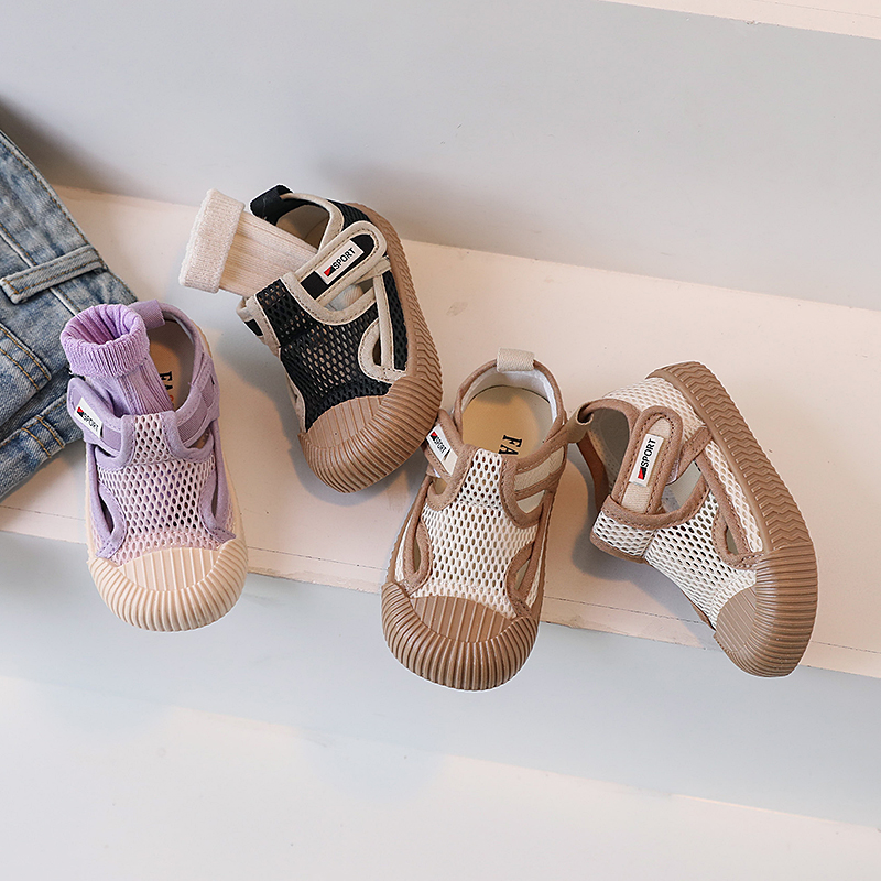夏季男女孩幼儿园室内鞋儿童网布镂空透气童鞋宝宝软底防滑凉鞋子