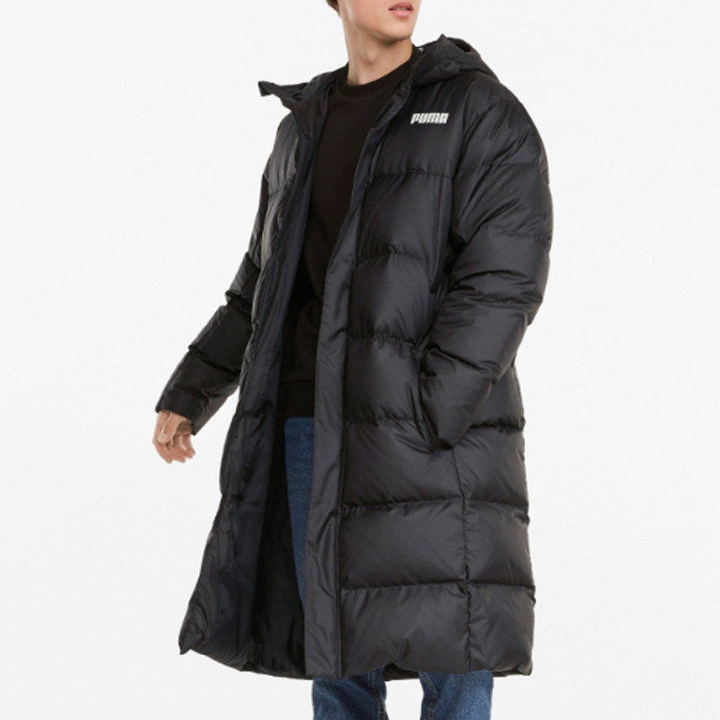 puma彪马羽绒服男中长款2021冬季新款保暖棉衣休闲运动外套846321
