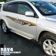 丰田07~12款RAV4专车贴纸 RAV4专用车贴 3M车身彩条 拉花 包邮