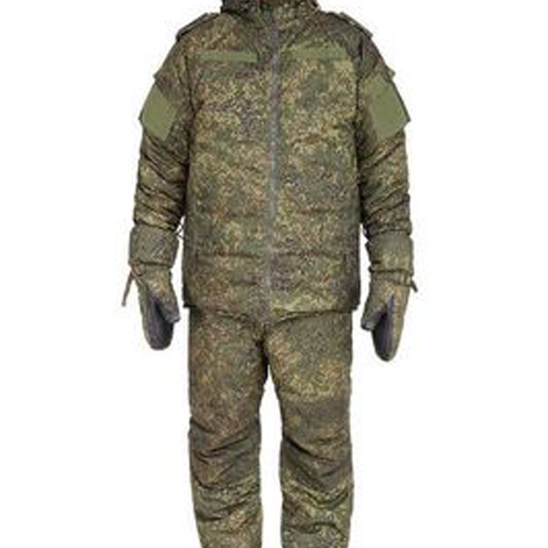 俄罗斯 俄军新款vkbo lv8棉服作战服套装 emr小绿人迷彩p棉防寒服