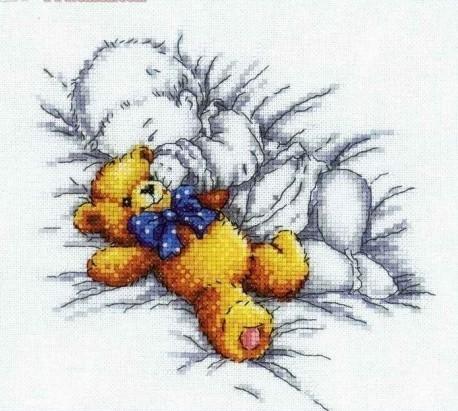 Embroidery house Cross stitch drawing Printing High-quality Inkjet RTO M158 Sleeping with Bearin the Home Fabric , Stitch & Tools Accessories , Original embroidered map category - from Buy2taobao.com to provide professional Taobao agent buy service