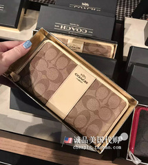 诚品美国正品代购COACH 蔻驰女式长款拉链钱包礼盒装F55733 55734