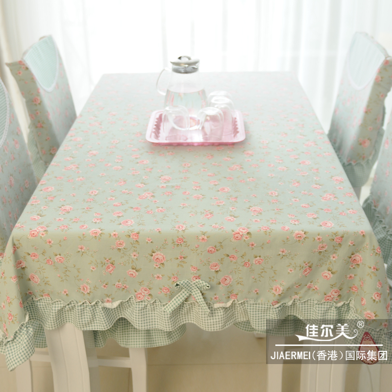餐桌椅垫田园桌布布艺床头柜罩盖布餐桌布茶几布台布桌垫小桌布
