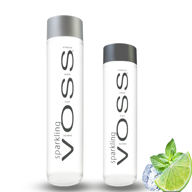 热销voss矿泉水玻璃瓶 375ml_挪威进口芙丝voss天然矿泉水375ml*2瓶