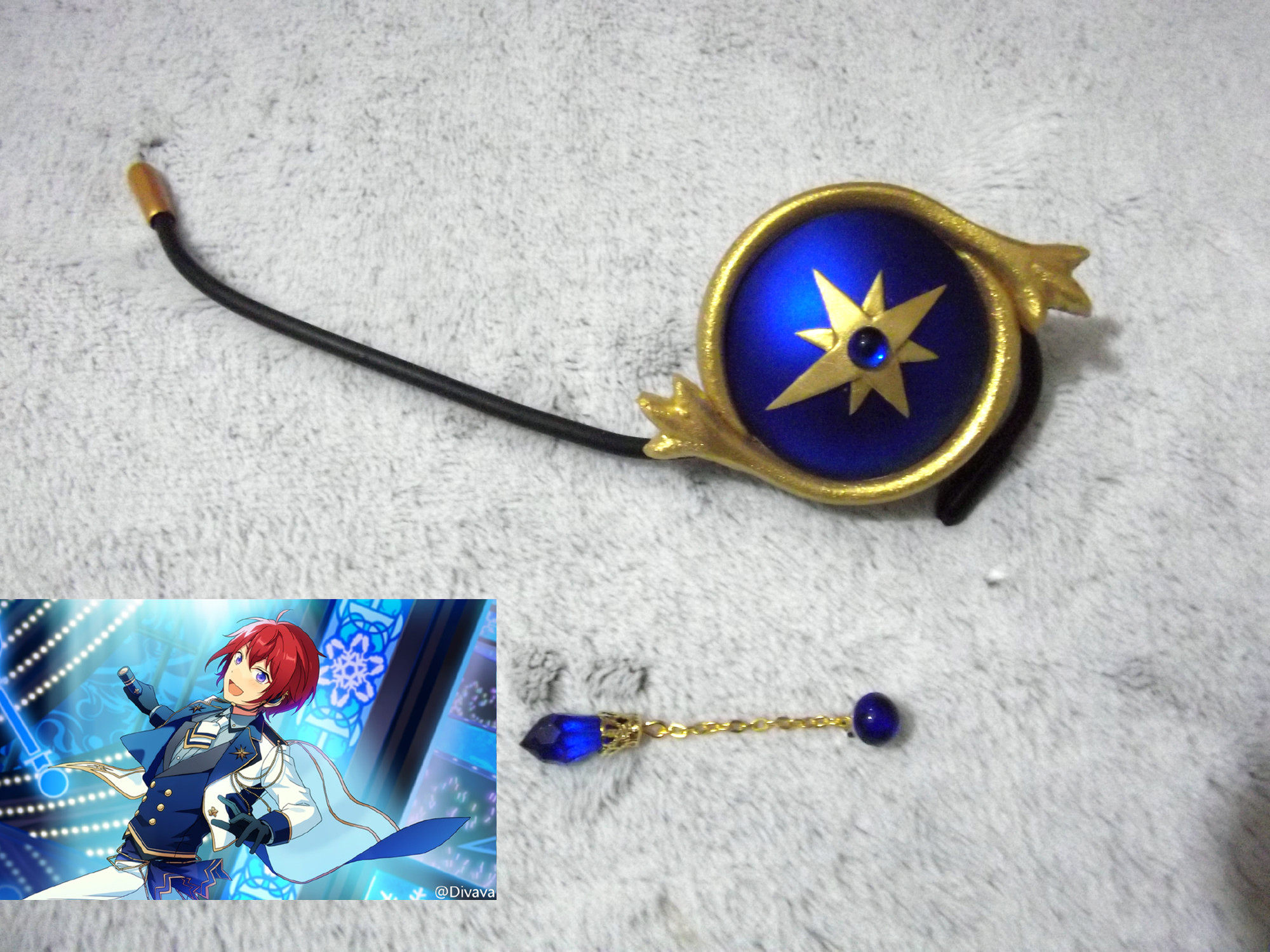 偶像梦幻骑士星光盛典耳机耳环月永雷欧朱樱司cosplay配件