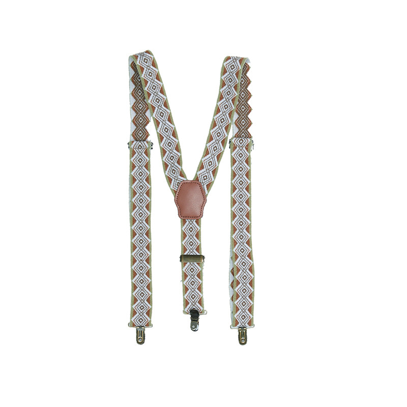 octopusme章鱼家5周年复古可拆卸成人男士背带夹女裤子弹力吊带夹