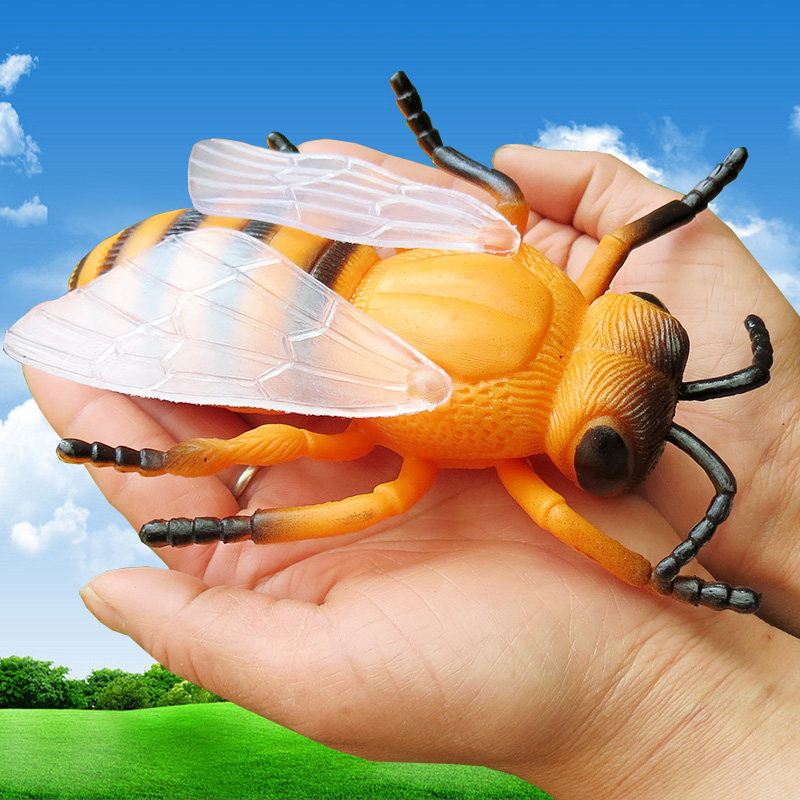 仿真大蜜蜂动物模型杀人蜂黄蜂马蜂蜂王野生昆虫儿童玩具认知摆件