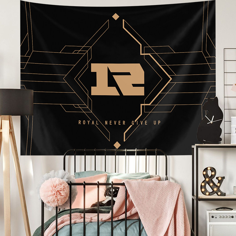 rng皇族战队挂布队旗应援旗子宿舍床头海报背景布卧室装饰墙画布