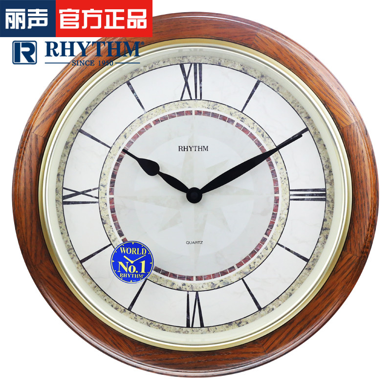 RHYTHM Lai Sheng clocks and watches a living room European style solid wood classic Roman numerals atmosphere Quartz CMG272in the Home accessories , Home bell ornaments/Alarm Clock , Wall clock category - from Buy2taobao.com to provide professional Taobao agent buy service