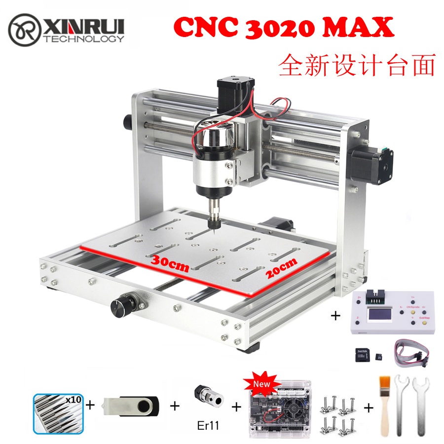 蕊乐斯CNC3020MAX全金属150瓦DIY雕刻机小型数控电脑GRBL激光雕刻