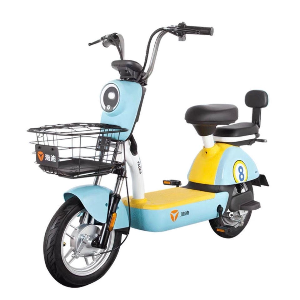 雅迪新国标电动自行车成人小型迷你可上牌电动车 杭州实体专卖店