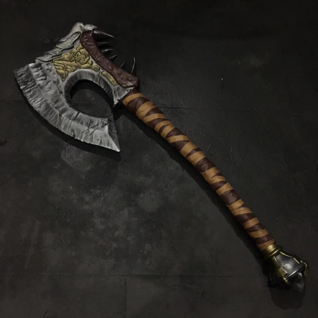 铝合金巨型血吼 格罗姆地狱咆哮格罗玛什德拉诺之王 魔兽 武器