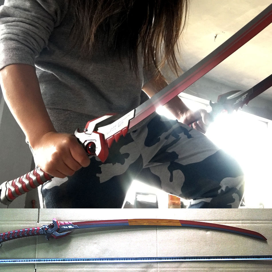 邪鬼 守望先锋 源氏武器龙刃皮肤cos道具 纯金属 未开刃