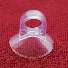 25mm直径小吸盘气管鱼缸水族设备用具固定透明玻璃穿孔6mm包邮