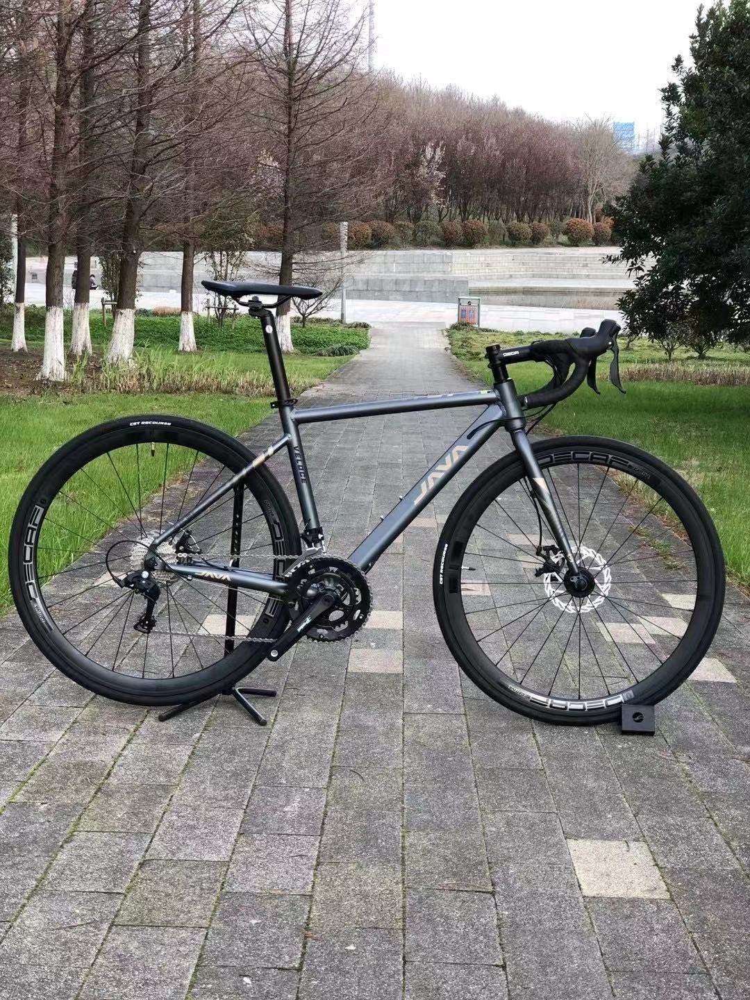 21款java佳沃veloce2d维洛克18速碟刹铝合金入门级公路弯把自行车