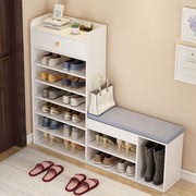 Nordic shoe rack simple multi-layer home door with a shoe stool large-capacity shoe rack simple modern storage shoe cabinet