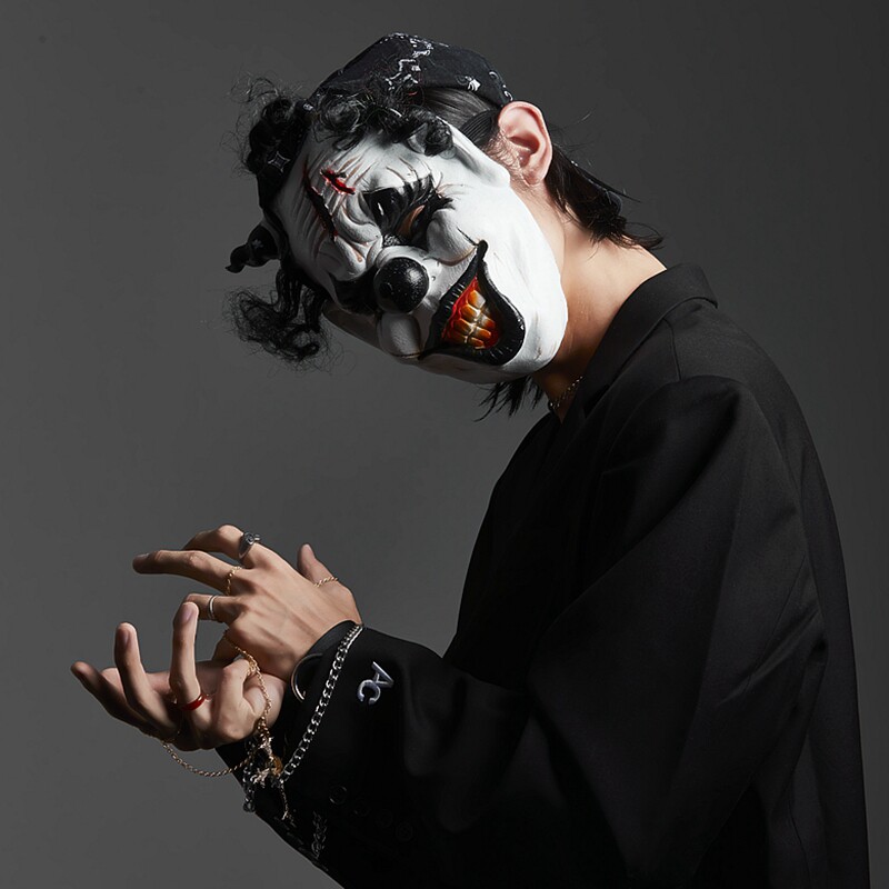 燕尾蝶小丑全脸男士女cosplay面具日本万圣节年会剧本杀抖音网红