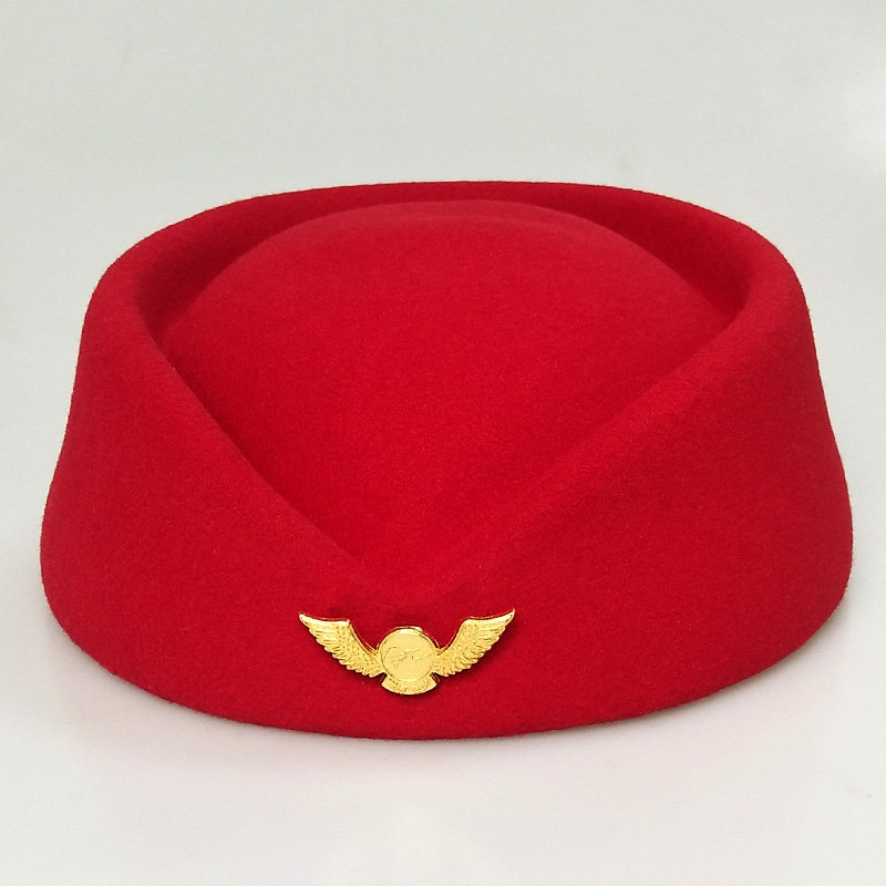 热销空姐帽子女款 贝雷帽 礼仪