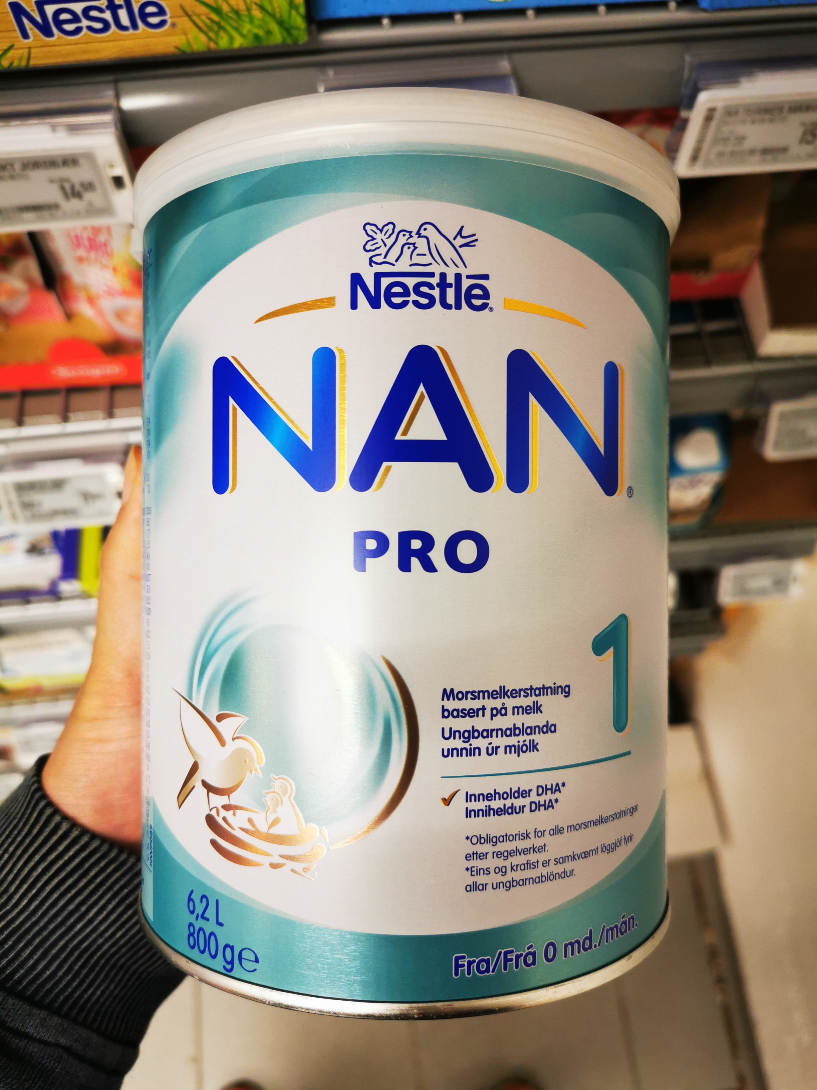 奶粉nestle挪威雀巢nestlenanpro1段婴儿婴儿婴幼儿800克婴幼儿牛奶粉