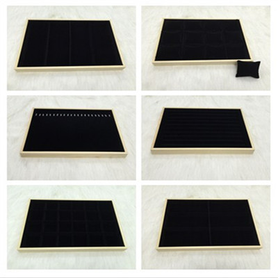 实木高档首饰展示托盘珠宝首饰收纳盒戒指耳钉盘看货盘包邮
