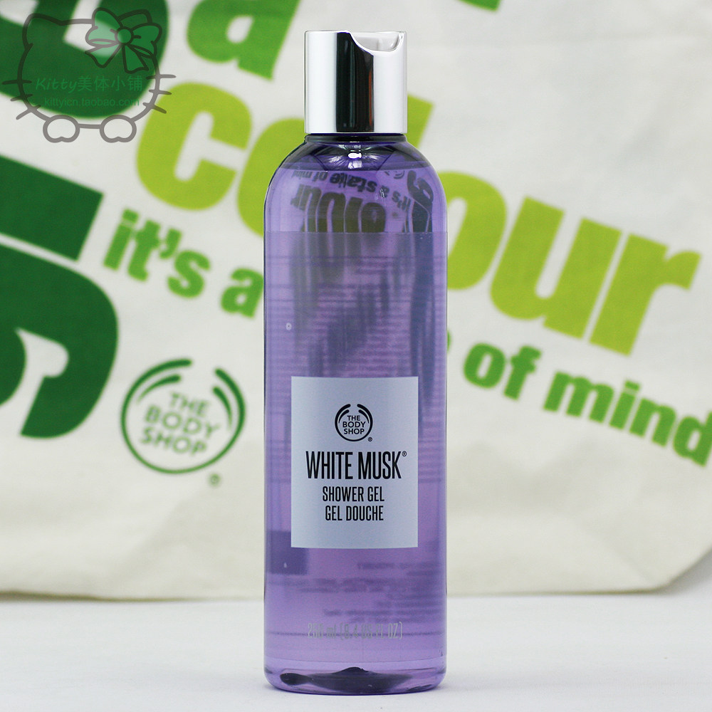 thebodyshop美体小铺白麝香经典奢华丝柔香氛保湿身体沐浴露400ml