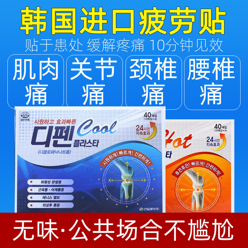 热销疲劳贴_韩国进口疲劳贴 缓解颈椎关节疼痛肌肉酸痛 肩颈腰椎神经