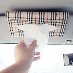 汽车遮阳板纸巾盒套 挂式车载纸巾盒 汽车创意纸巾盒 车内用品