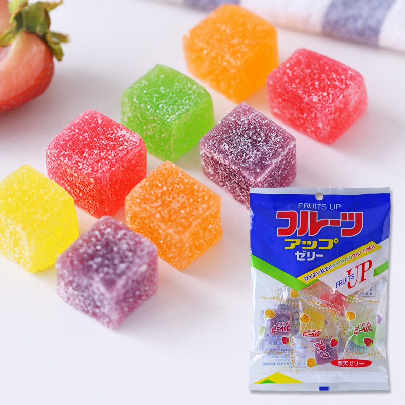 日本进口滨永方块软糖缤纷水果味婚庆喜糖什锦水果糖圣诞树软糖