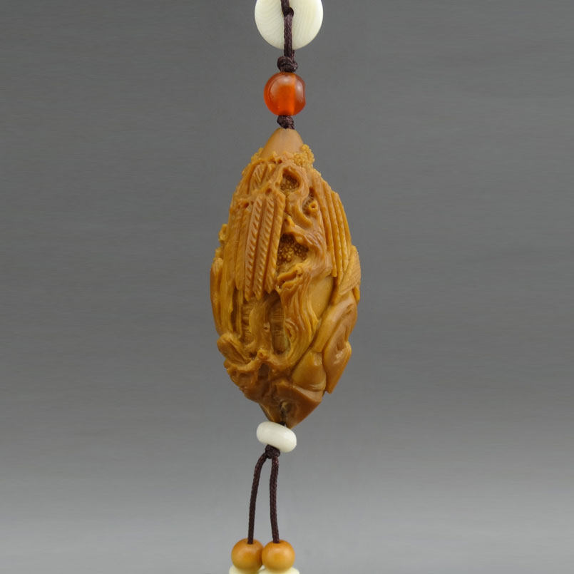 核雕名家孙香《姜太公钓鱼》