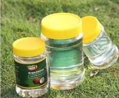 coconut oil椰香福绿标冷压初榨纯鲜海南椰子油200ml食用级护肤