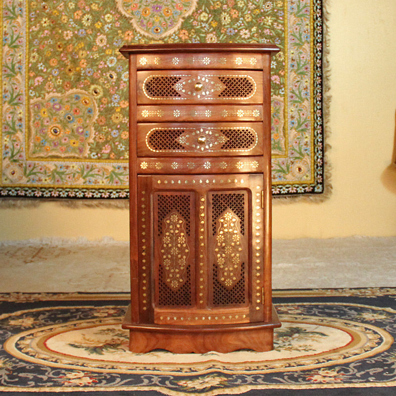 宽45高88厚度35cm 印度花梨木家具玄关家居雕花柜子 实木柜子33号