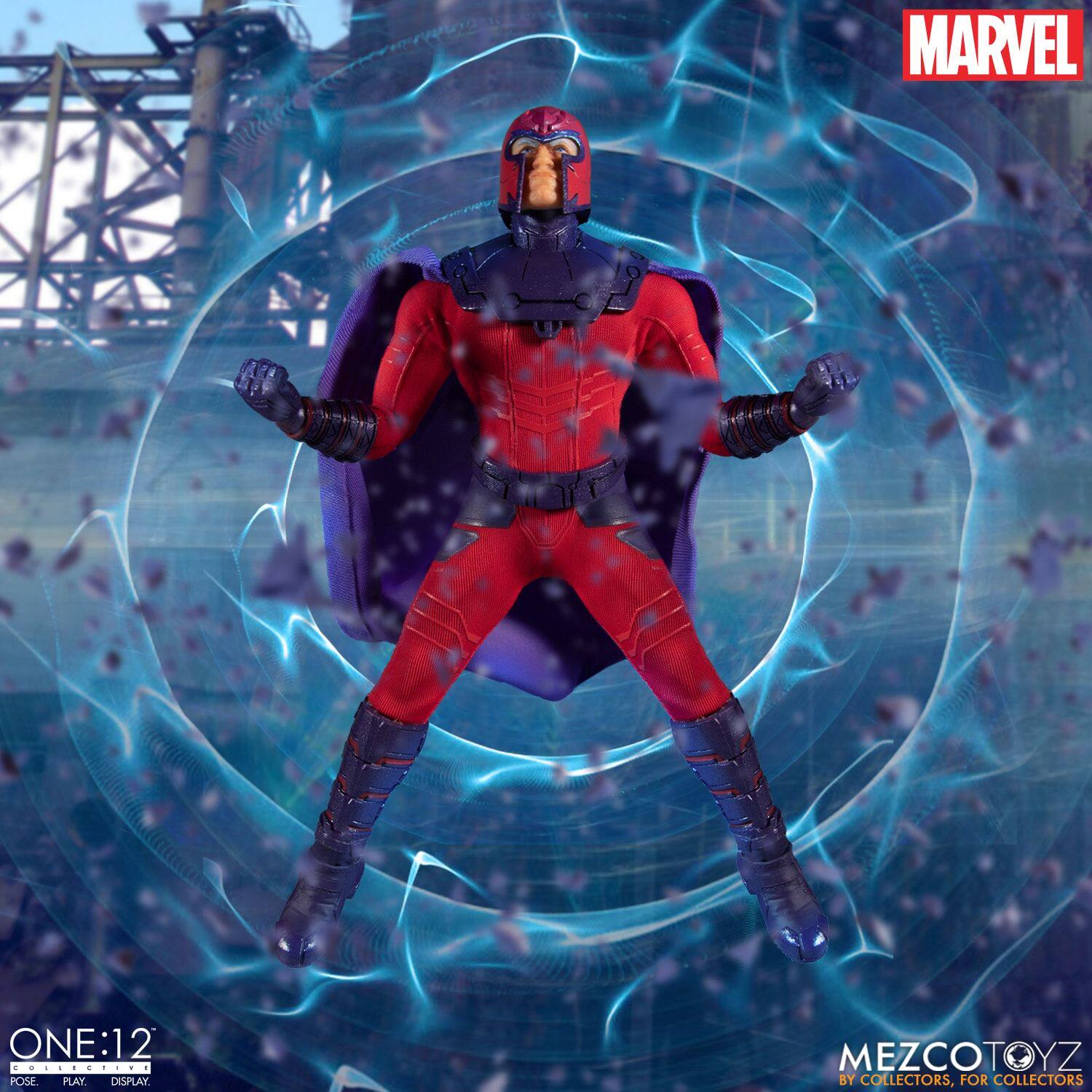 漫威手办可动_[追定]361正版mezco漫威x-man战警万磁王magneto 6寸