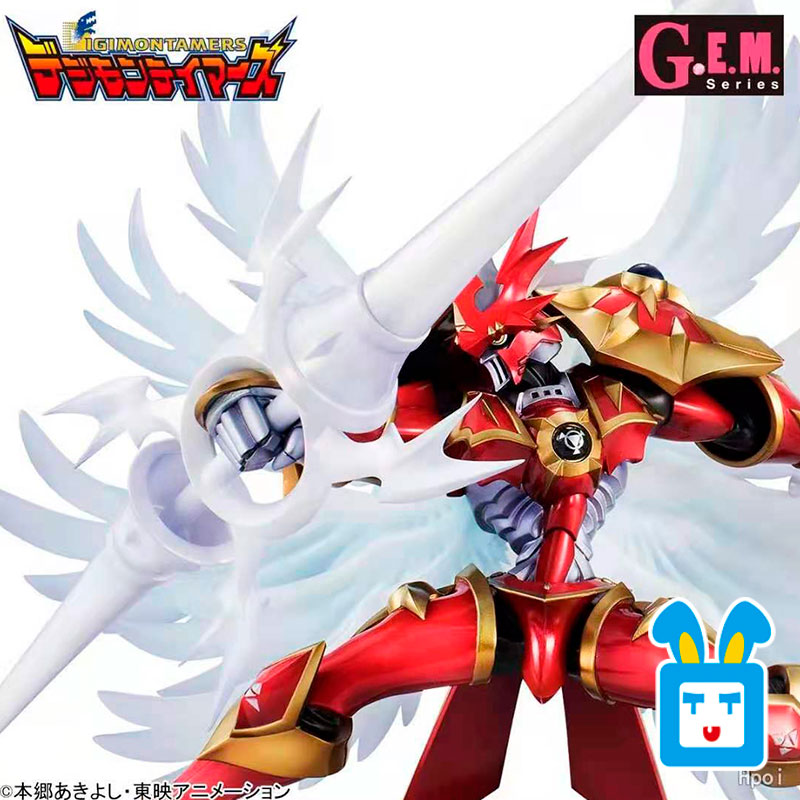 现货megahousegem数码宝贝红莲骑士兽真红莲形态手办再版3119