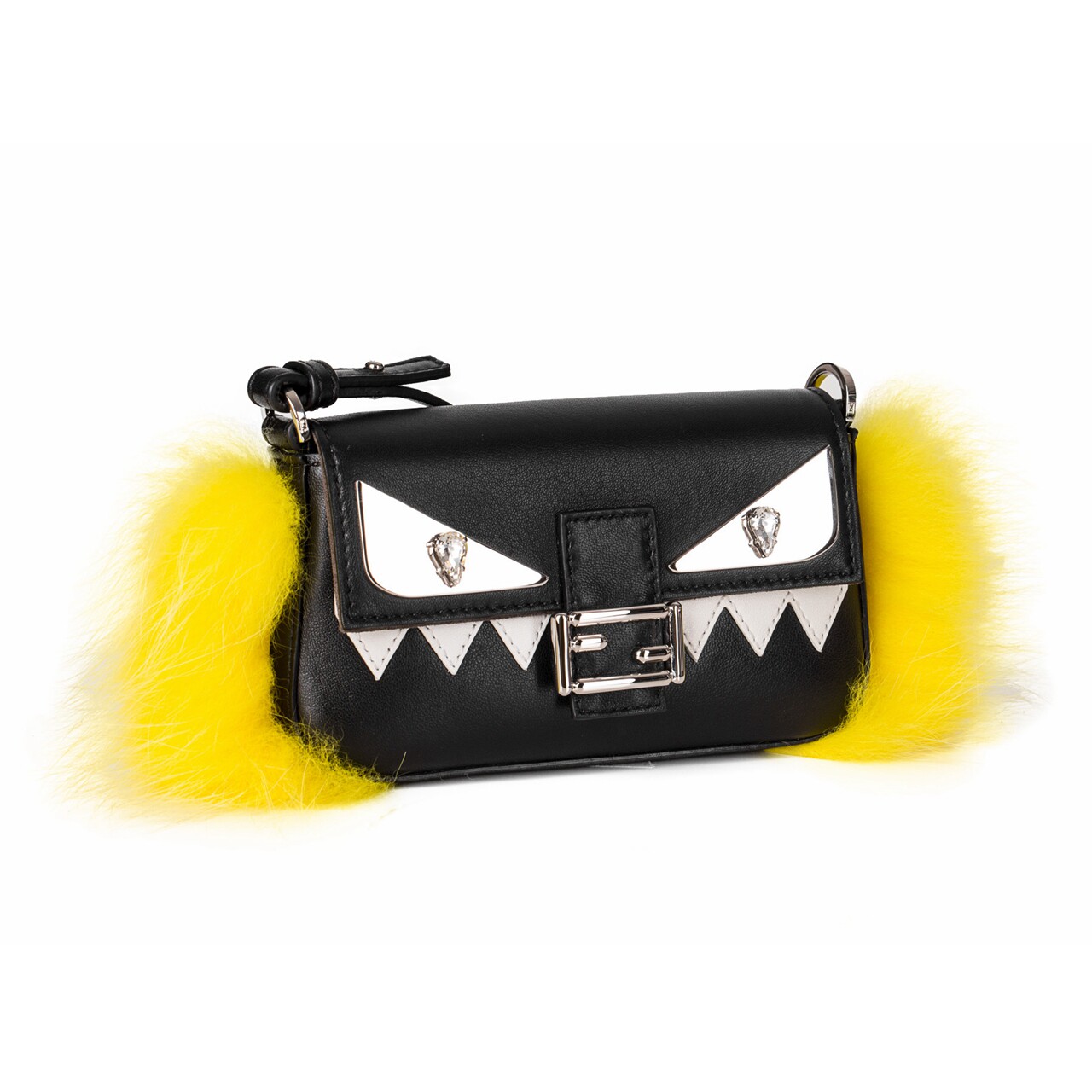 [9.9新]芬迪fendi17款小怪兽女士单肩包手提包未使用*