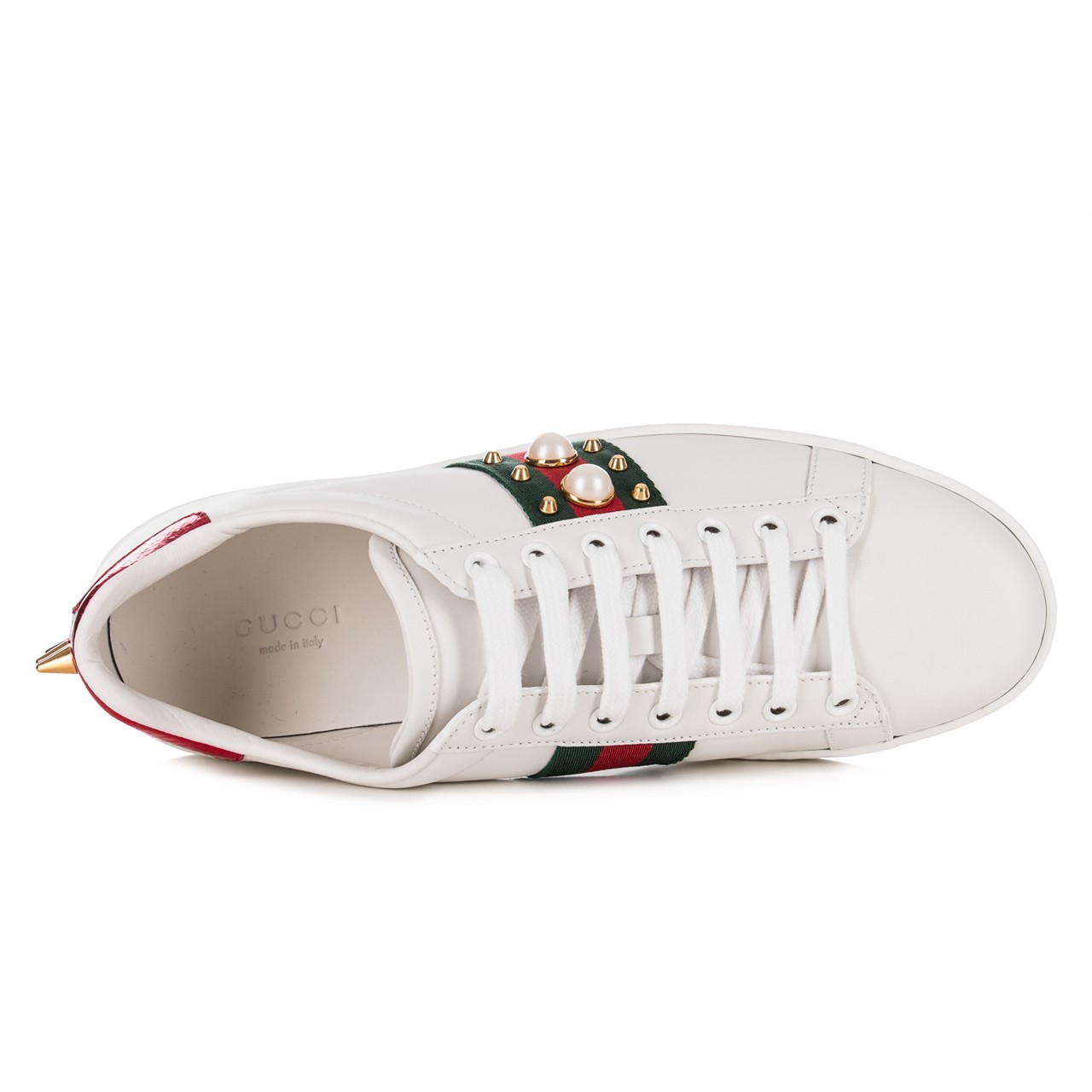 9新]古奇gucci37.5码女士小白鞋未使用*