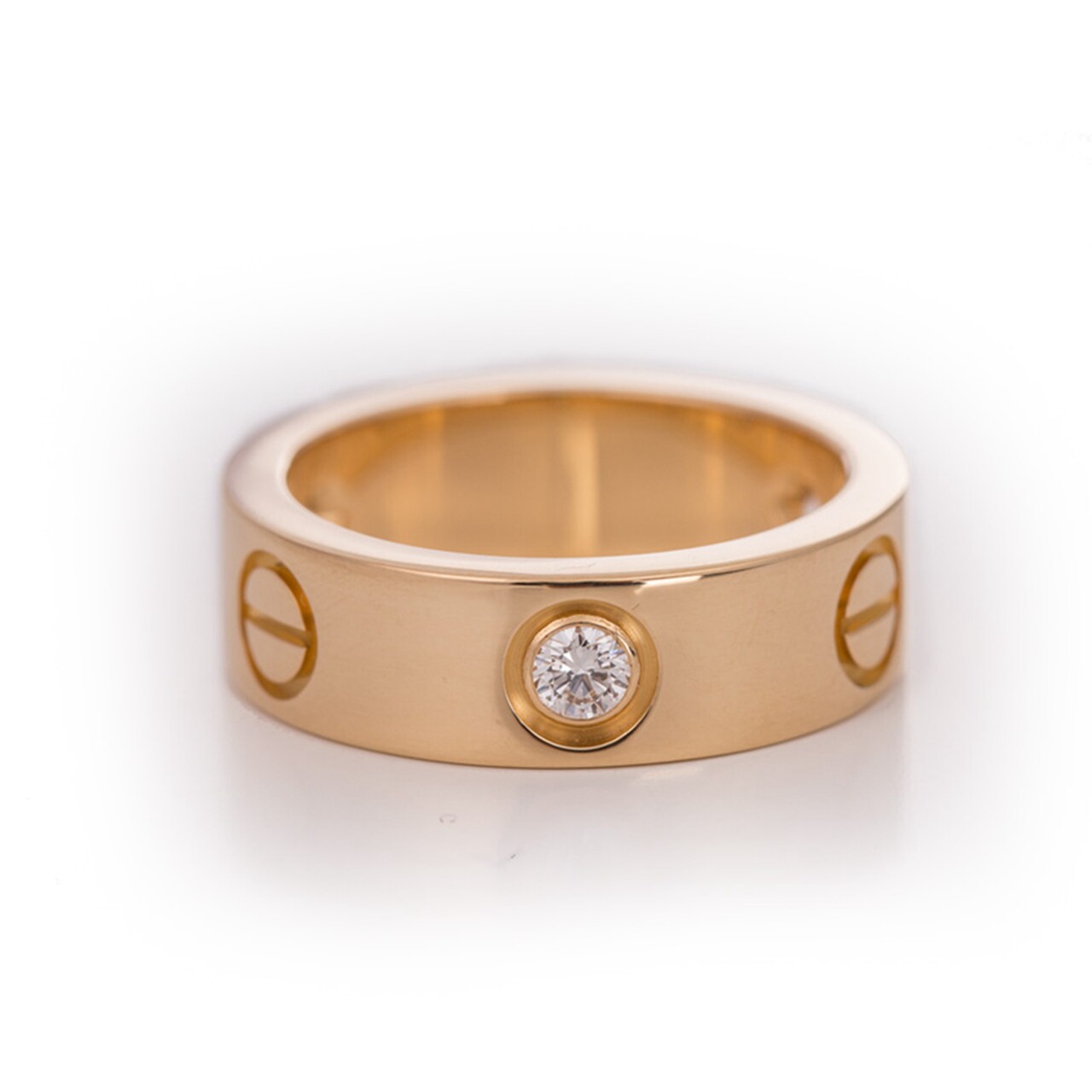 [9.5新]卡地亚cartier48#女士戒指三钻750玫瑰金qq
