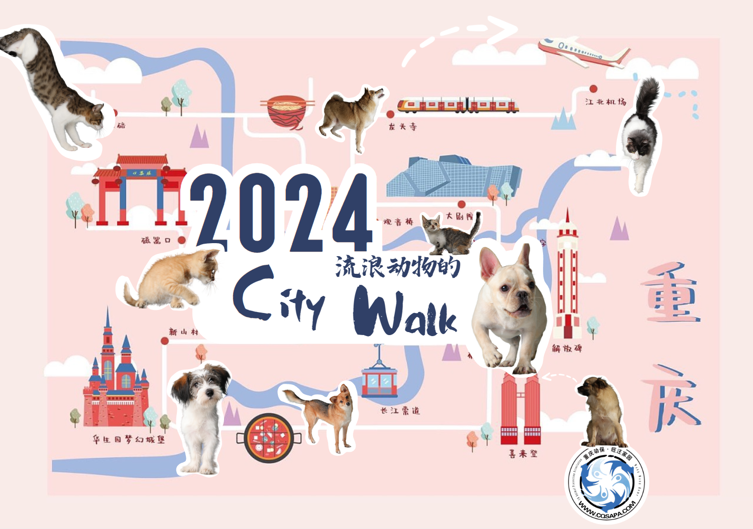 2024旺汪家园台历开卖啦《流浪动物的City Walk》