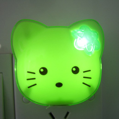 柯丽雅LED小夜灯节能创意光控感应智能节能插电宝宝灯KT猫买3送1