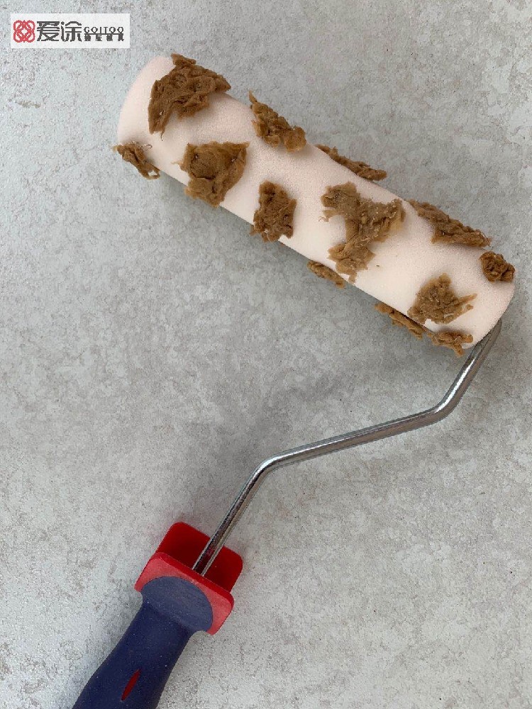 艺术涂料工具珠光三色滚筒金银箔幻彩滚人工海绵滚天然稀点海藻滚