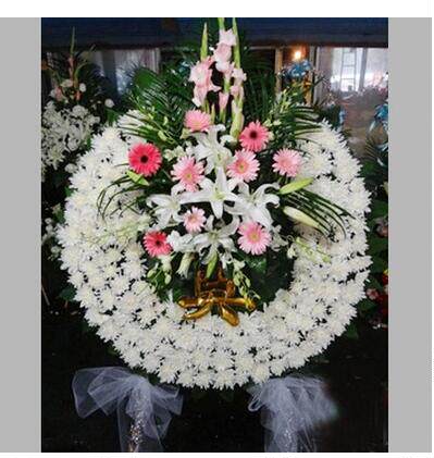 上海花市鲜花直送悼念葬礼白事死人祭奠追思会鲜花花圈代写挽联